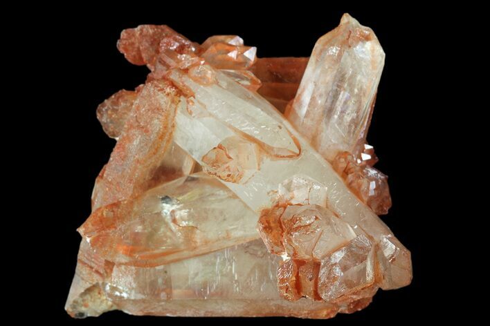 Natural, Red Quartz Crystal Cluster - Morocco #88921